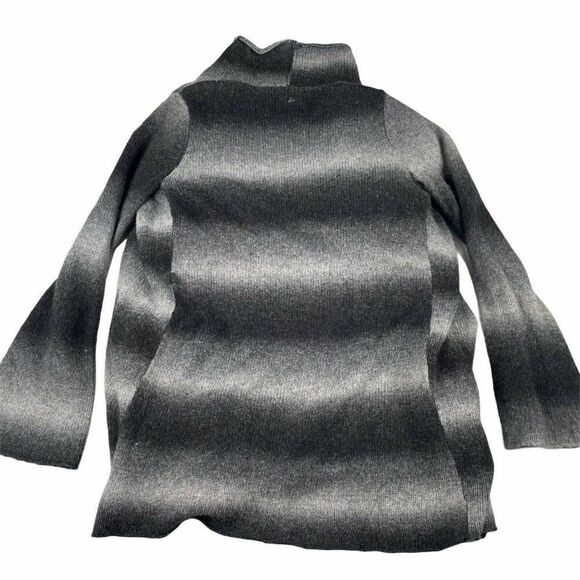 Prana Wool Blend Open Cardigan Black Gray Ombre XS - Picture 7 of 8